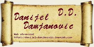 Danijel Damjanović vizit kartica